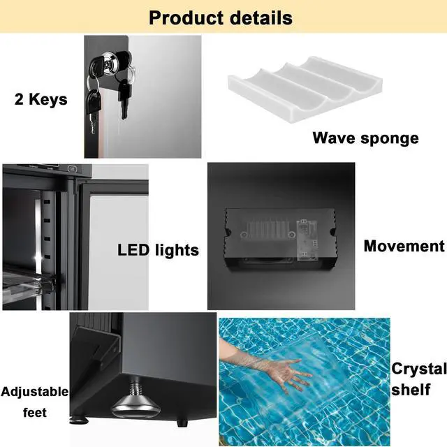 Alt view image 5 of 7 - AUTENS 100L Dehumidifying Dry Cabinet Box, Digital Control Noiseless and Energy Saving, 5 Layers for DSLR SLR Camera Lens