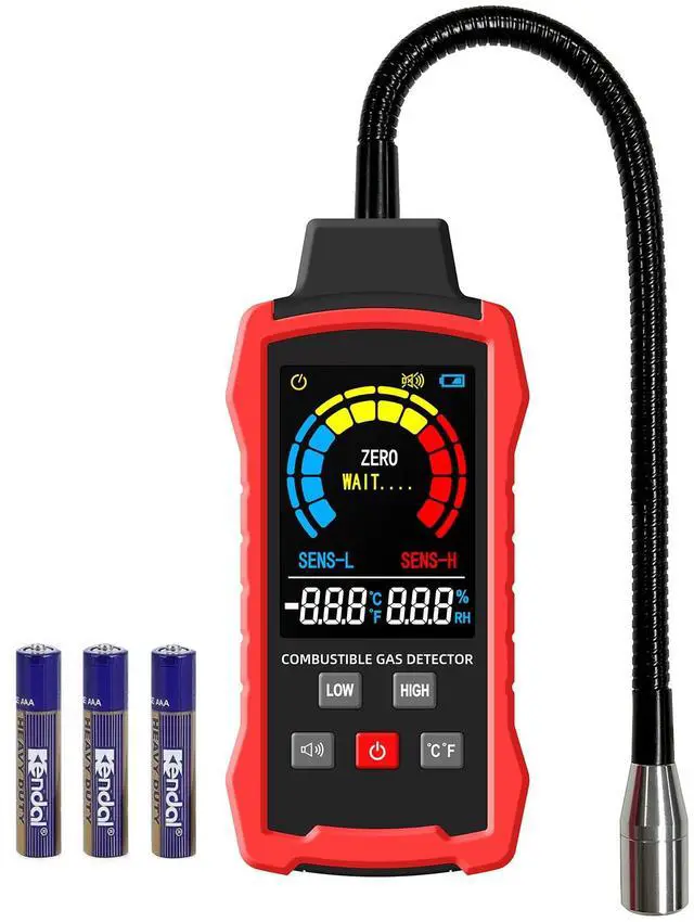 Main image of Natural Gas Detector, Gas Leak Detector with 11-Inch Gooseneck, Locating The Source of Propane, Natural Gas, Methane, LPG and Combustible Gas Leak for Home and RV