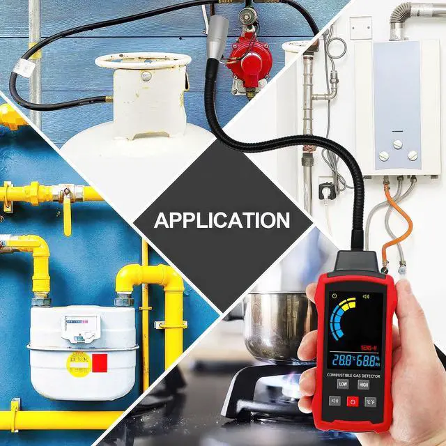 Alt view image 6 of 7 - Natural Gas Detector, Gas Leak Detector with 11-Inch Gooseneck, Locating The Source of Propane, Natural Gas, Methane, LPG and Combustible Gas Leak for Home and RV