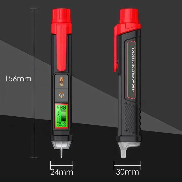 Alt view image 7 of 7 - Voltage Tester, Non-Contact Voltage Tester, Dual Range AC 12V/70V-1000V, Signal Percentage, Live/Null Wire Tester, Electrical Tester with LCD Display, Buzzer Alarm, Wire Breakpoint Finder