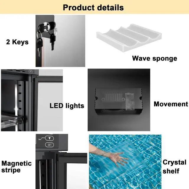Alt view image 5 of 7 - AUTENS 30L Dehumidifying Dry Cabinet Box, Digital Control Noiseless and Energy Saving, 2 Layers for DSLR SLR Camera Lens