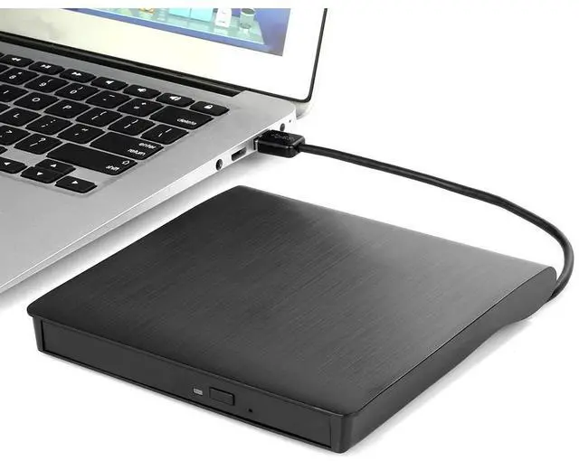 Main image of AUTENS External CD DVD Drive USB 3.0 Portable Fits for DVD-R DVD-RW DVD+R DVD+RW DVD-ROM DVD CD Burner Player Writer Black for PC Laptop Computer Windows 11/10/8/7