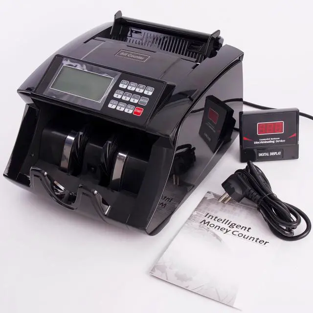 Alt view image 5 of 6 - Intendvision Money Counter Machine with Value Count, UV/MG/IR/DD Counterfeit Bill Detection Cash Counter for US Dollars Euros