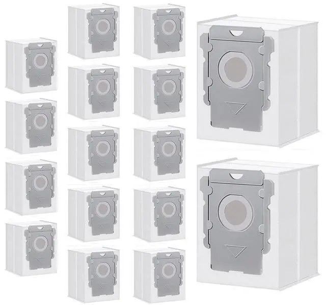 Main image of 16 Packs Vacuum Bags for iRobot Roomba Clean Bags i, s, j Series, Replacement for i7, i7+, i8, i8+, i3, i3+, i4, i4+, i5, i5+ i6, i6+, j5, j5+, j6, j6+, j7, j7+, j8, j8+, s9, s9+, j9, j9+