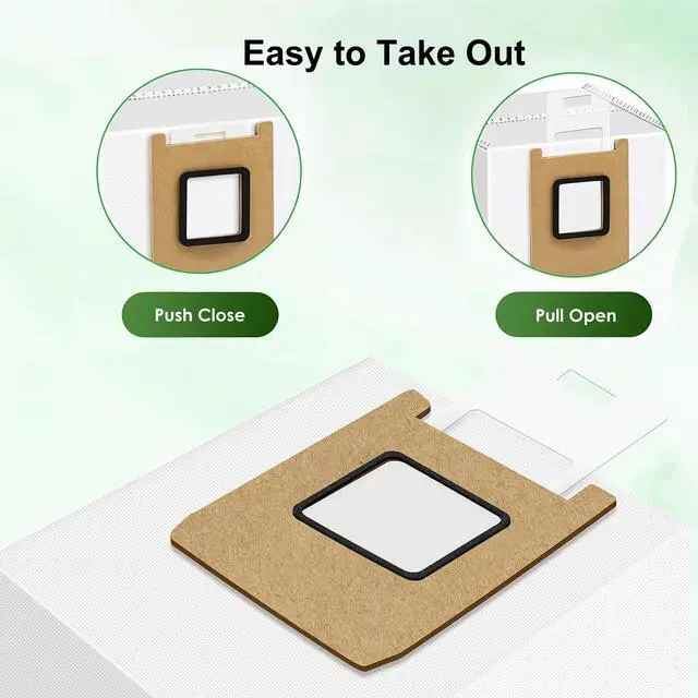 Alt view image 5 of 7 - 16 Pack Dust Bags for Eufy Omni E25, Omni E28 Robot Vacuum, 3L Large Capacity Disposable Replacement Vacuum Bags