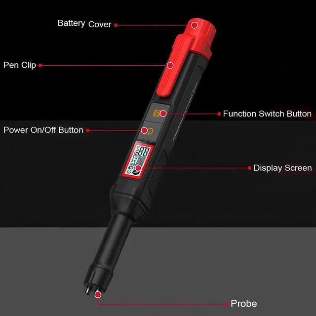 Alt view image 5 of 7 - Brake Fluid Tester Pen, Automotive Brake Fluid Liquid Tester, High-Precision Brake Fluid Moisture Tester, Oil Moisture Tester Analyzer Meter and Calibrated for DOT3, DOT4, DOT5.1