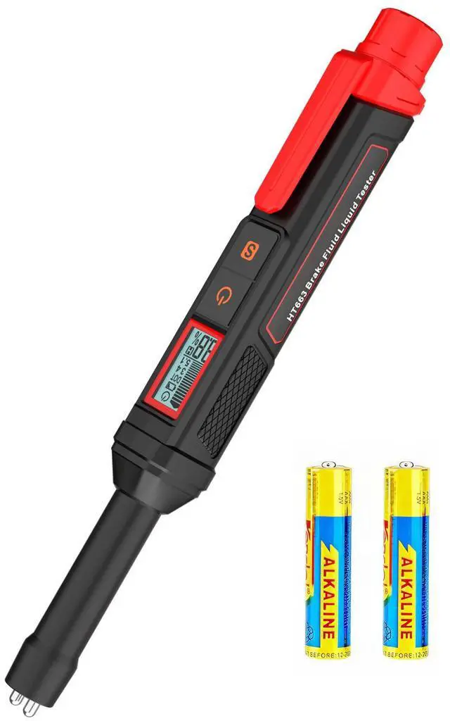 Main image of Brake Fluid Tester Pen, Automotive Brake Fluid Liquid Tester, High-Precision Brake Fluid Moisture Tester, Oil Moisture Tester Analyzer Meter and Calibrated for DOT3, DOT4, DOT5.1