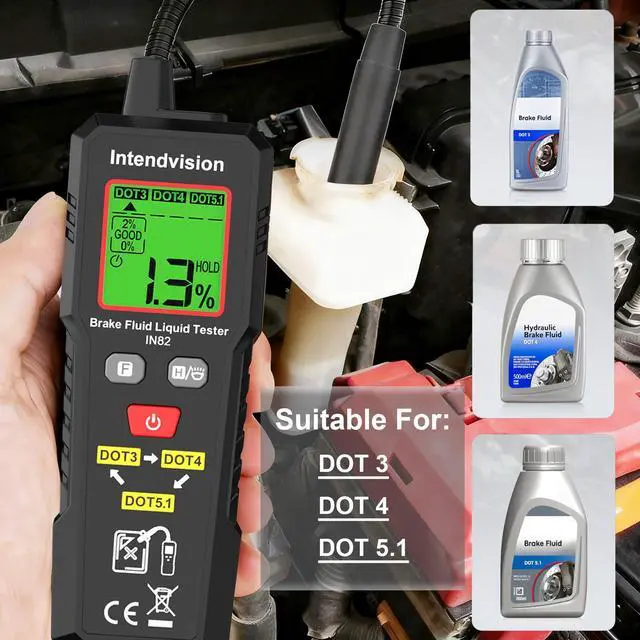Alt view image 4 of 7 - Intendvision Brake Fluid Tester, Automotive Brake Fluid Moisture Tester with 8.5-Inch Corrosion Resistance Probe