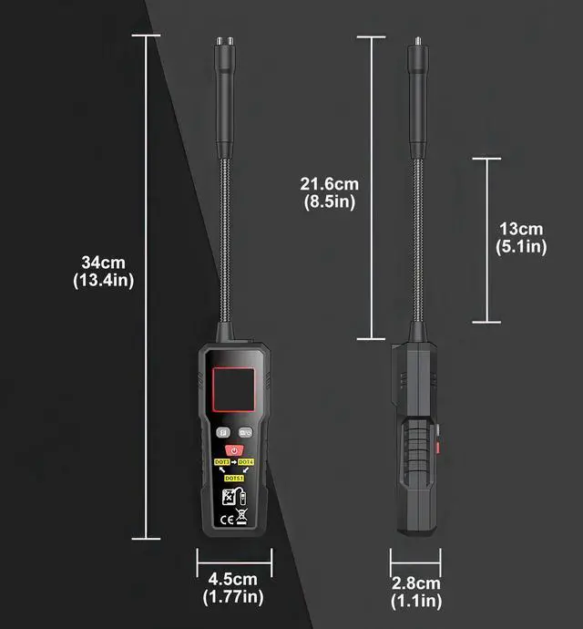 Alt view image 7 of 7 - Intendvision Brake Fluid Tester, Automotive Brake Fluid Moisture Tester with 8.5-Inch Corrosion Resistance Probe