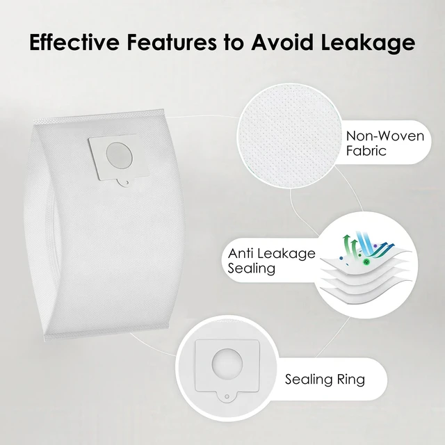 Alt view image 4 of 7 - 16 Pack 53292 Type Q/C HEPA Replacement Vacuum Bags for Kenmore Canister Vacuum 81214, 81414, 81714, 21814, BC2005, BC3005, 81615, BC7005