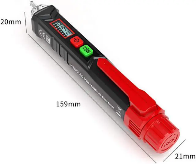 Alt view image 4 of 5 - AUTENS Voltage Tester, Dual Non Contact AC Voltage Detector for Range 12V-1000V/48V-1000V, Circuit Testers Auto Power-Off with Buzzer Alarm and LED Alarmed, Test Pencil with Flashlight