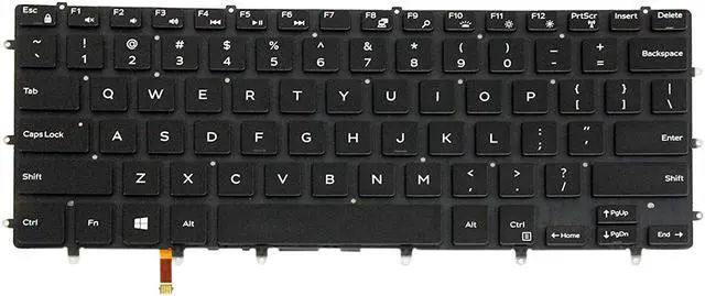 Main image of AUTENS Keyboard for Dell XPS 15 9550 9560 9570 7590 / Inspiron 7558 7568 / Precision 5510 M5510 Laptop Backlight No Frame, US Laptop Keyboard Replacement