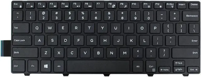 Main image of AUTENS Keyboard for Dell Inspiron or Vostro 3441 3442 3443 3445 3446 3449 3451 3452 3458 3459 3462 3465 3467 3468 3473 3476 3478 Laptop (No Backlit), US Laptop Keyboard Replacement