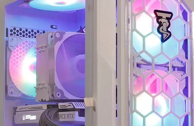 Alt view image 2 of 7 - ViprTech Ghost 2.0 Gaming PC - AMD Ryzen 5 5600 (4.4Ghz Turbo), RTX 3060 12GB, 16GB DDR4 3200, 1TB NVMe SSD, VR-Ready, Streaming, WiFi, RGB, Windows 11, 1 Year Warranty, Desktop Computer White