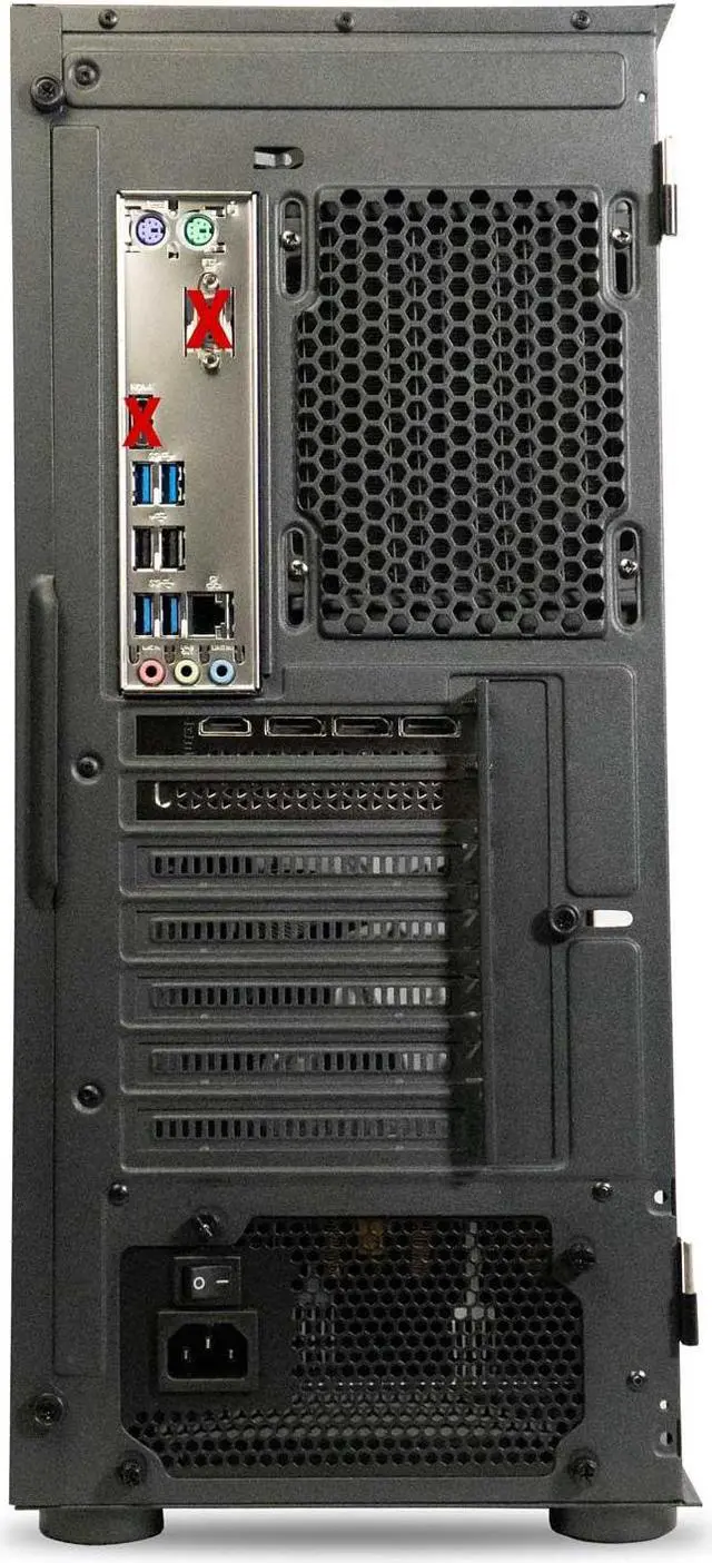 Alt view image 7 of 7 - ViprTech Ghost 3.0 Liquid-Cooled PC - AMD Ryzen 5 5600X (4.6Ghz Turbo), RTX 5060 8GB, 16GB DDR4 3200, 1TB NVMe SSD, VR-Ready, Streaming, RGB, Windows 11, Gaming Desktop Computer, Black