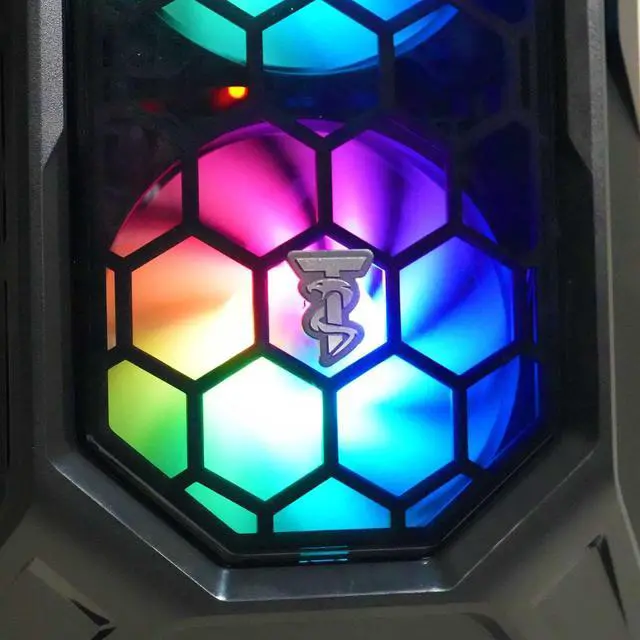 Alt view image 6 of 7 - ViprTech Ghost 3.0 Liquid-Cooled PC - AMD Ryzen 5 5600X (4.6Ghz Turbo), RTX 5060 8GB, 16GB DDR4 3200, 1TB NVMe SSD, VR-Ready, Streaming, RGB, Windows 11, Gaming Desktop Computer, Black