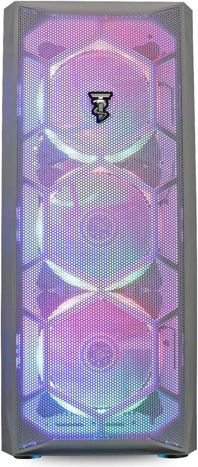 Alt view image 4 of 7 - ViprTech Mutineer Gaming PC Desktop - Intel Core i7 (3.8GHz), NVIDIA GTX 1660 Super 6GB, 16GB RAM, 512GB NVMe SSD, RGB Keyboard Mouse Mousepad, WiFi, Bluetooth, Win 10 Pro, Streaming, Editing, White