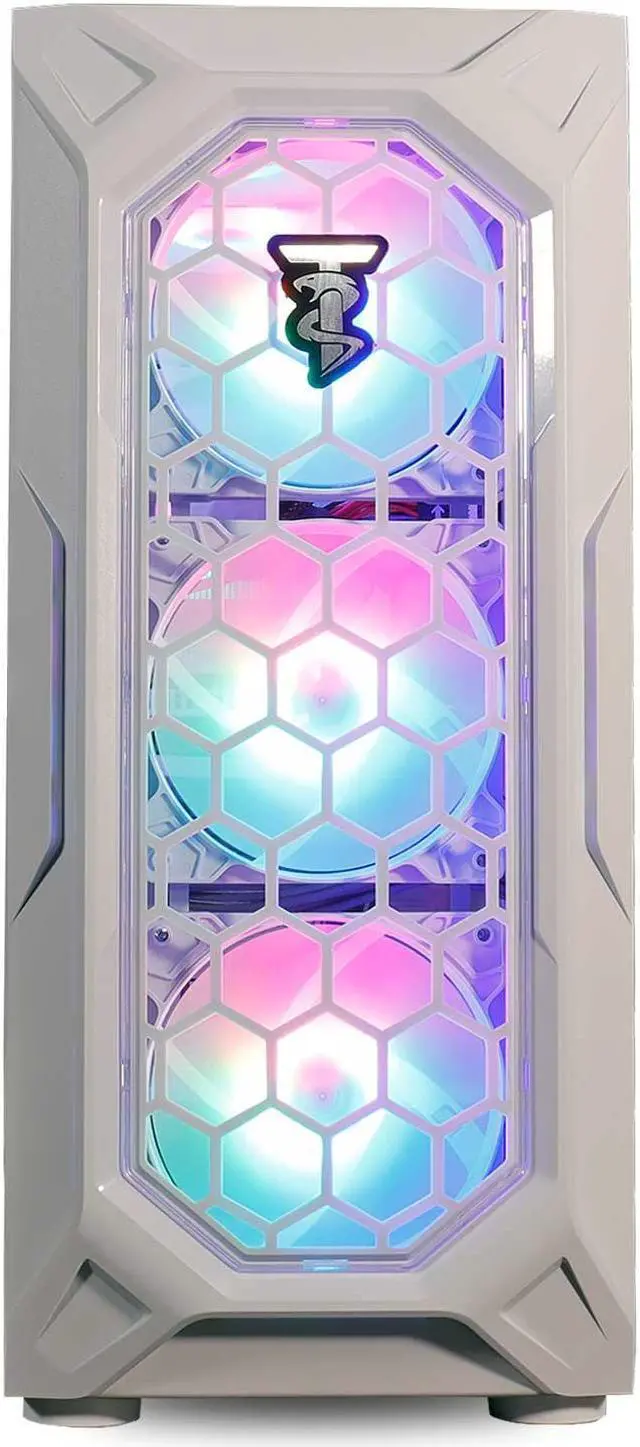 Alt view image 5 of 7 - ViprTech Ghost 4.0 Liquid-Cooled PC - AMD Ryzen 7 3700X (4.4Ghz Turbo), RTX 4060 Ti 8GB, 32GB DDR4 3200, 1TB NVMe SSD, VR-Ready, Streaming, RGB, Windows 11, Gaming Desktop Computer, White