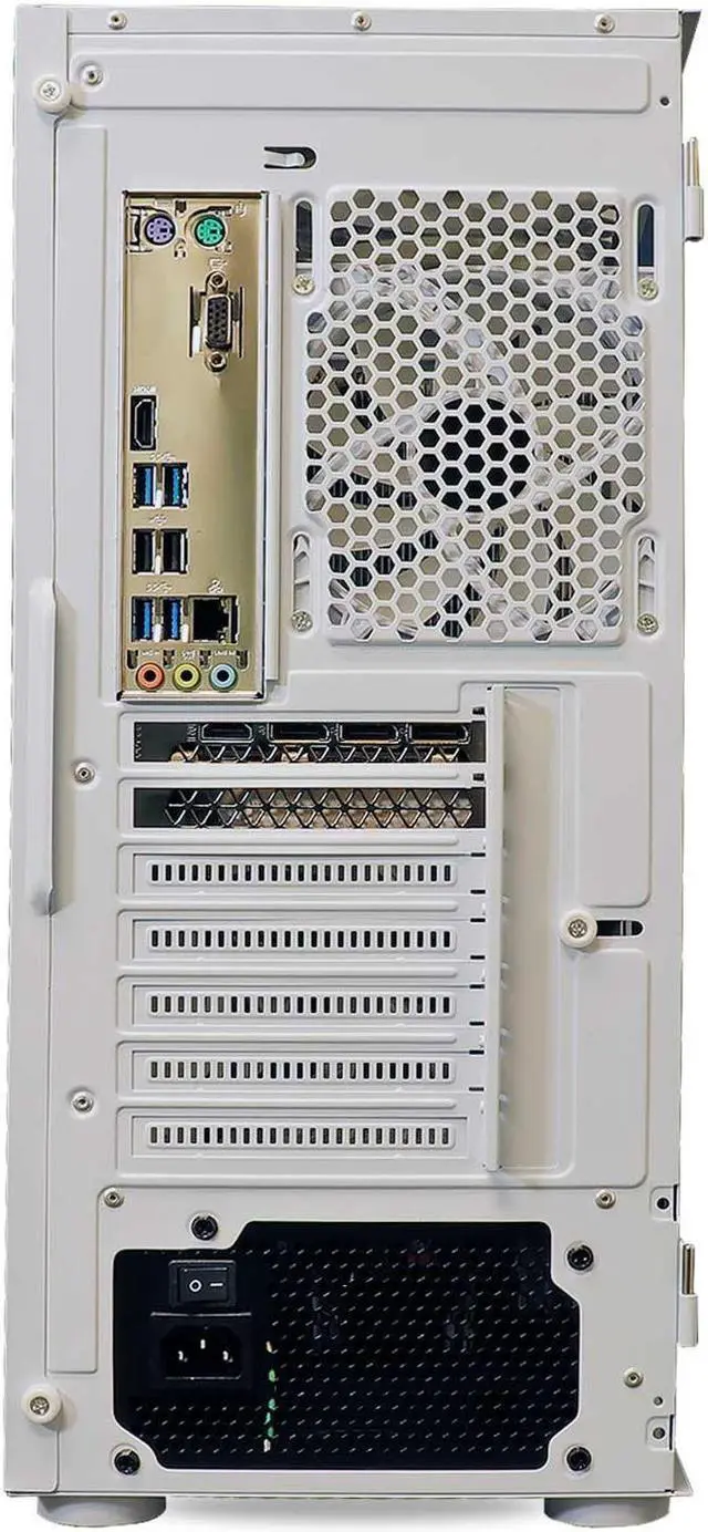 Alt view image 7 of 7 - ViprTech Ghost 4.0 Liquid-Cooled PC - AMD Ryzen 7 3700X (4.4Ghz Turbo), RTX 4060 Ti 8GB, 32GB DDR4 3200, 1TB NVMe SSD, VR-Ready, Streaming, RGB, Windows 11, Gaming Desktop Computer, White