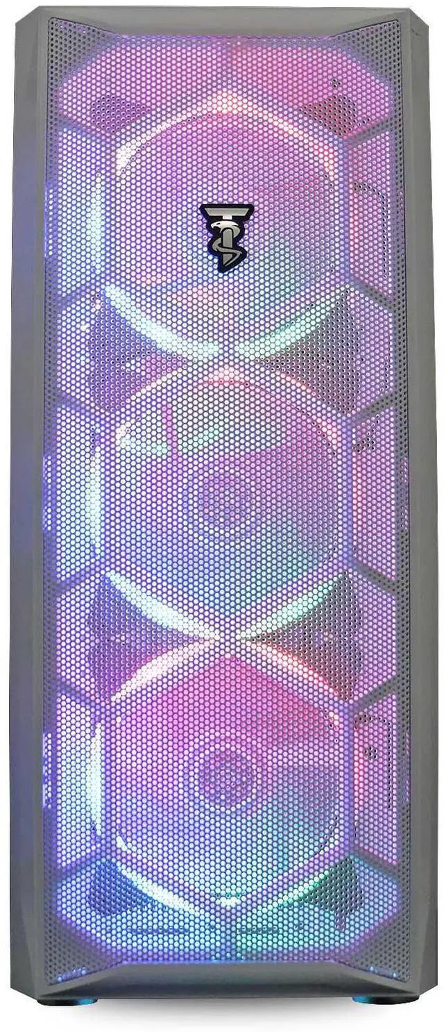Alt view image 4 of 7 - ViprTech Avalanche 2.0 Gaming PC Computer Desktop - AMD Ryzen 7 (4.1Ghz Turbo), AMD Radeon RX 580 8GB, 32GB DDR4 3200, 1TB NVMe SSD, 700W PSU, VR-Ready, RGB, WiFi, Black