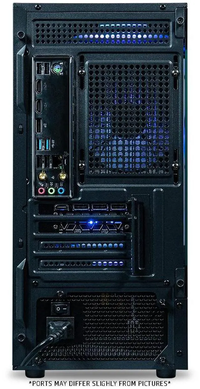 Alt view image 7 of 7 - ViprTech Stryker 1.0 Gaming PC - AMD Ryzen 7 (4.1GHz Turbo), AMD RX 580 8GB, 16GB DDR4, 512GB SSD, WiFi BT, Win 11 Pro, RGB, Desktop Computer Prebuilt, Black