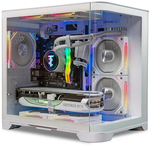 Main image of ViprTech Reaper 3.0 Liquid-Cooled PC - AMD Ryzen 7 8700F (5.0Ghz Turbo), RTX 5070 12GB, 32GB DDR5 6400, 2TB NVMe SSD, VR-Ready, Streaming, RGB, Windows 11, Gaming Desktop Computer, White