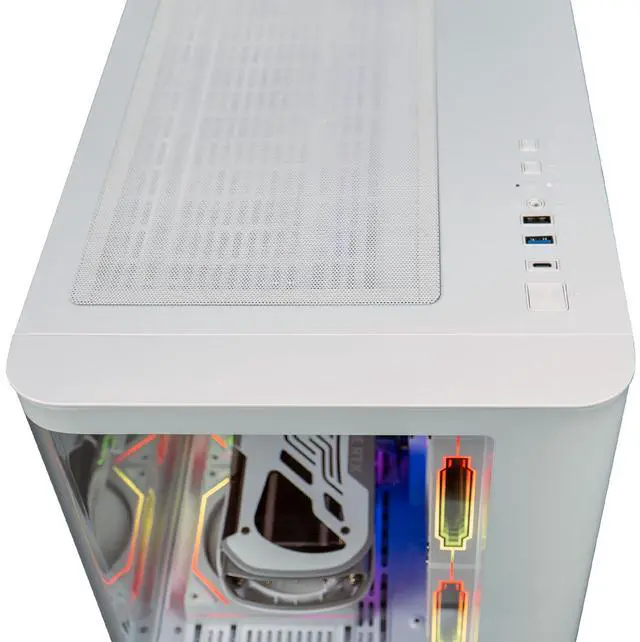 Alt view image 5 of 7 - ViprTech Reaper 3.0 Liquid-Cooled PC - AMD Ryzen 7 8700F (5.0Ghz Turbo), RTX 5070 12GB, 32GB DDR5 6400, 2TB NVMe SSD, VR-Ready, Streaming, RGB, Windows 11, Gaming Desktop Computer, White