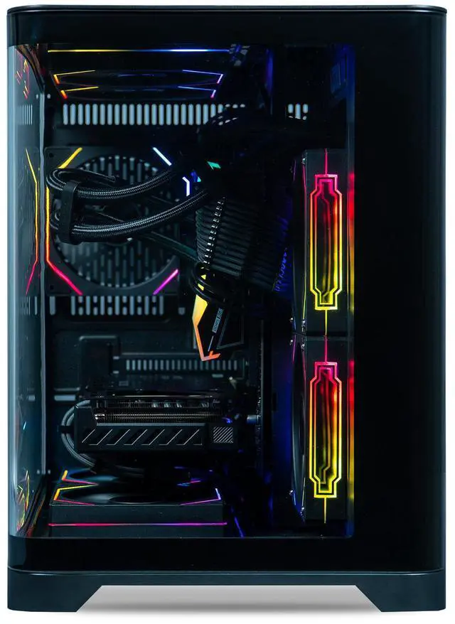 Alt view image 4 of 7 - ViprTech Reaper 3.0 Liquid-Cooled PC - AMD Ryzen 7 8700F (5.0Ghz Turbo), RTX 4070 Super 12GB, 32GB DDR5 6400, 2TB NVMe SSD, VR-Ready, Streaming, RGB, Windows 11, Gaming Desktop Computer, Black