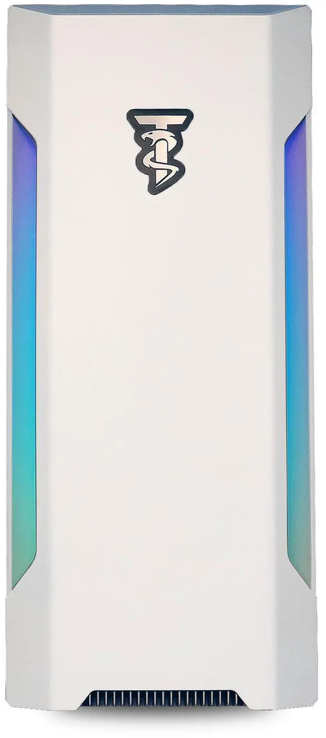 Alt view image 4 of 6 - ViprTech Avalanche 2.0 Gaming PC Computer Desktop - AMD Ryzen 7 (4.1Ghz Turbo), AMD Radeon RX 580 8GB, 16GB DDR4 RAM, 1TB NVMe SSD, RGB, WiFi BT, White