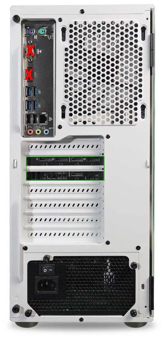 Alt view image 6 of 6 - ViprTech Avalanche 2.0 Gaming PC Computer Desktop - AMD Ryzen 7 (4.1Ghz Turbo), AMD Radeon RX 580 8GB, 16GB DDR4 RAM, 1TB NVMe SSD, RGB, WiFi BT, White