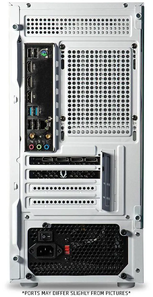 Alt view image 7 of 7 - ViprTech Stryker 3.0 Liquid-Cooled PC - AMD Ryzen 7 (4.1GHz Turbo), RTX 3060 12GB, 16GB DDR4, 1TB SSD, WiFi BT, Win 11 Pro, RGB, Gaming Desktop Computer Prebuilt, White