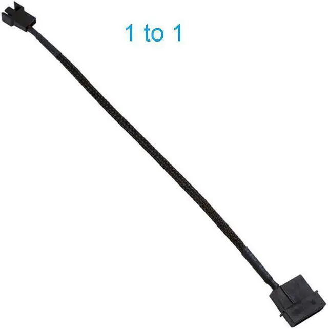 Main image of 4-Pin Molex to 3 Pin / 4 Pin PMW 12V PC Case Computer Cooler Cooling Fan Splitter Y Power Adapter Cable