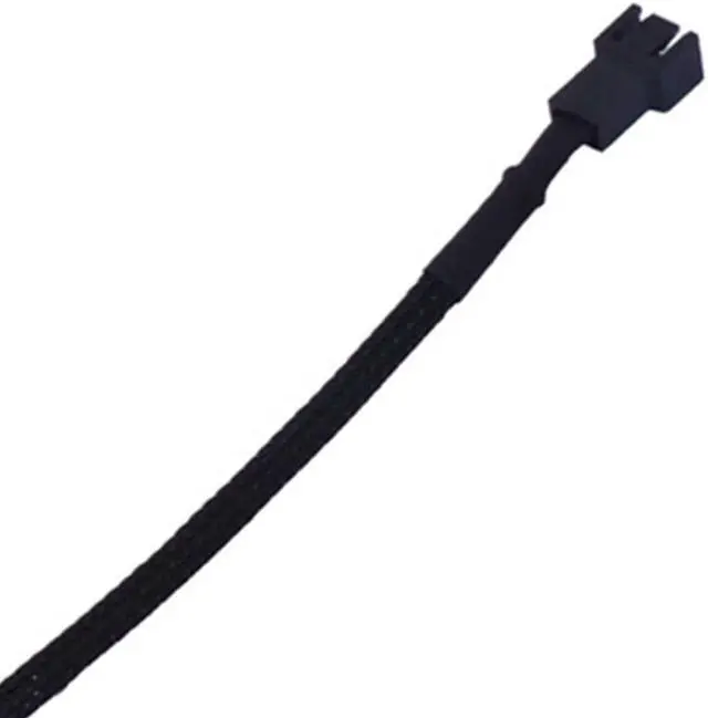 Alt view image 3 of 5 - 2-Pack Sleeved Fan Extension Cable 3 Pin Braided Professional Computer Power Wire  Male To Female Connector