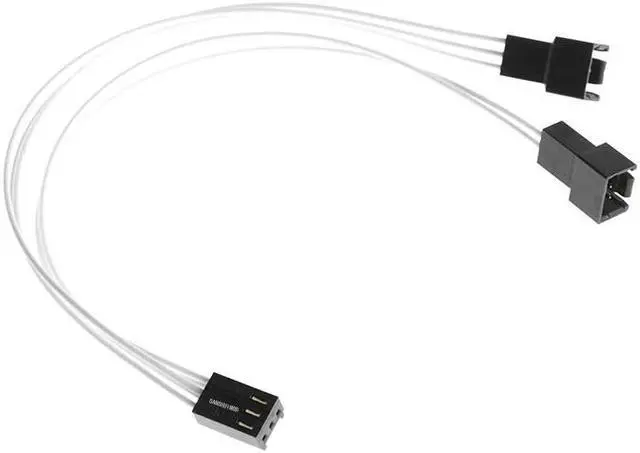 Main image of 3Pin Female Y-Splitter to Dual 2 Pin Male Mainboard Power Cable Adapter PC Computer Case Fan Connect Wire Splitter Convert 1.31ft