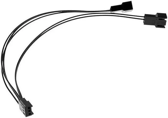 Main image of 3Pin Female Y-Splitter to Dual 2 Pin Male Mainboard Power Cable Adapter PC Computer Case Fan Connect Wire Splitter Convert 7.87"