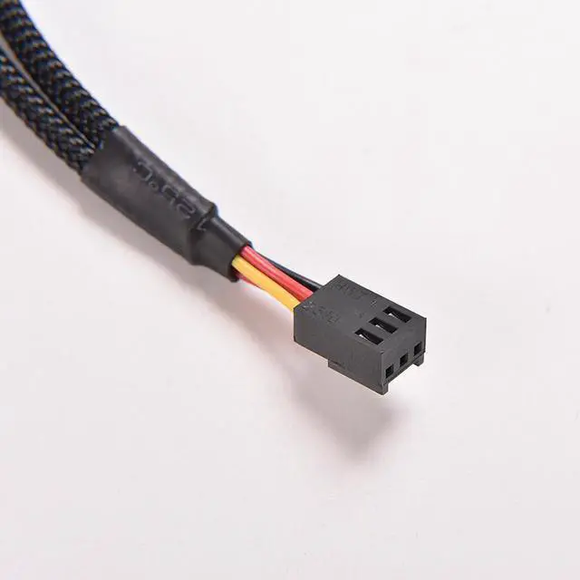 Alt view image 5 of 6 - 3Pin Female Y-Splitter to Dual 2 Pin Male Mainboard Power Cable Adapter PC Computer Case Fan Connect Wire Splitter Convert
