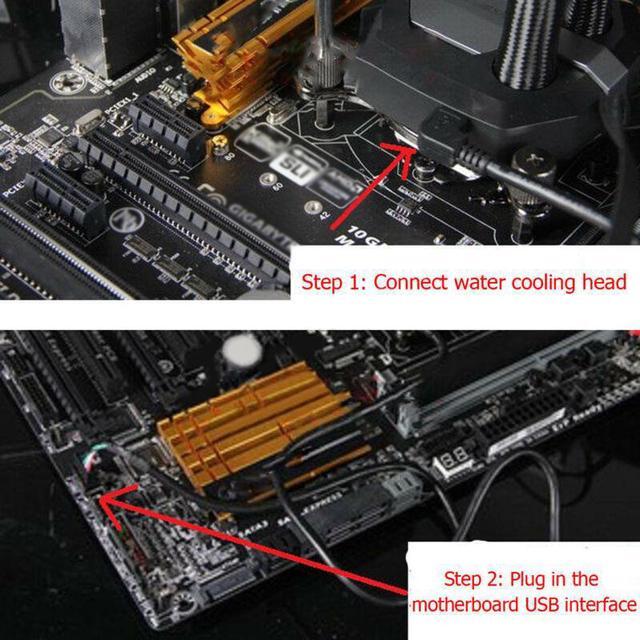 Alt view image 4 of 6 - 1pc USB Interface CPU Cooler Cable For CORSAIR Hydro Series H80i H100i H110i H115i Black Plastic Material 58cm Corsair USB