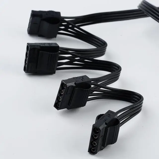 Alt view image 5 of 6 - New 6 Pin To 4 Molex Modular Power Supply Cable 6 Pin To 4 IDE Cable For CORSAIR RM1000X RM850X RM750X RM650X RM550X Modula N1L7