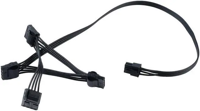 Alt view image 3 of 6 - New 6 Pin To 4 Molex Modular Power Supply Cable 6 Pin To 4 IDE Cable For CORSAIR RM1000X RM850X RM750X RM650X RM550X Modula N1L7