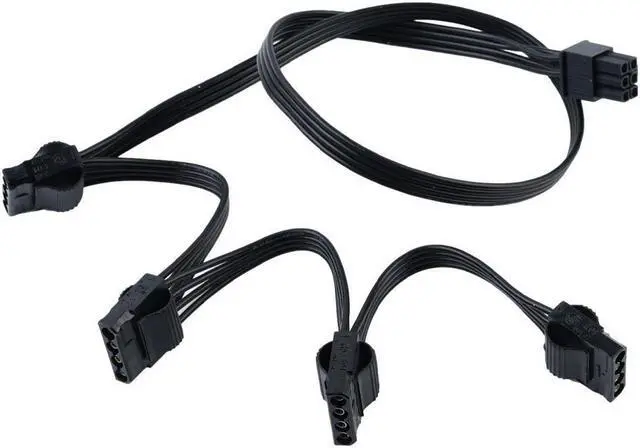 Main image of New 6 Pin To 4 Molex Modular Power Supply Cable 6 Pin To 4 IDE Cable For CORSAIR RM1000X RM850X RM750X RM650X RM550X Modula N1L7