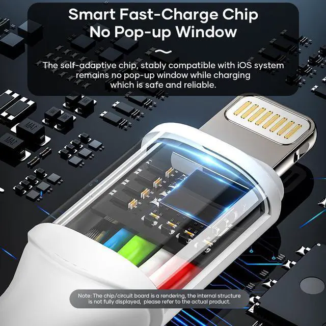 Alt view image 2 of 6 - ROCK 20W PD USB C Cable For iPhone 13 12 Pro Max Fast Charge USB C to Lighting Cable Data Wire Cord Phone Charger Type C Cable 1M