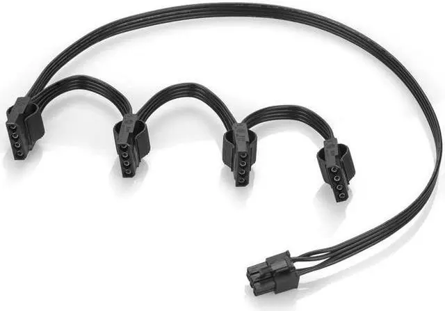 Main image of PCIE 6Pin 1 to 4x Molex Power Supply Cable Multiplier for CORSAIR RMx Series RM1000x RM850x RM750X RM650x RM550x