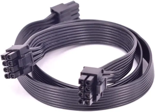 Alt view image 3 of 6 - PCI Express 8pin to Dual 6+2Pin Power Supply Cable PCIe 8 Pin 1 to 2 Spliter For Corsair RM1000 RM850 RM750 RM650 RM550 RM450