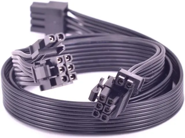 Alt view image 5 of 6 - PCI Express 8pin to Dual 6+2Pin Power Supply Cable PCIe 8 Pin 1 to 2 Spliter For Corsair RM1000 RM850 RM750 RM650 RM550 RM450