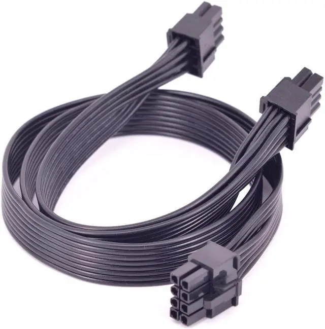 Alt view image 4 of 6 - PCI Express 8pin to Dual 6+2Pin Power Supply Cable PCIe 8 Pin 1 to 2 Spliter For Corsair RM1000 RM850 RM750 RM650 RM550 RM450