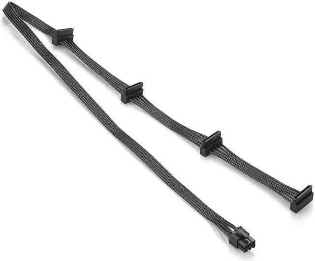 Main image of PCI-e 6Pin Male 1 to 4x SATA Power Supply Cable Port Multiplier for CORSAIR RMx Series RM1000x RM850x RM750X RM650x RM550x