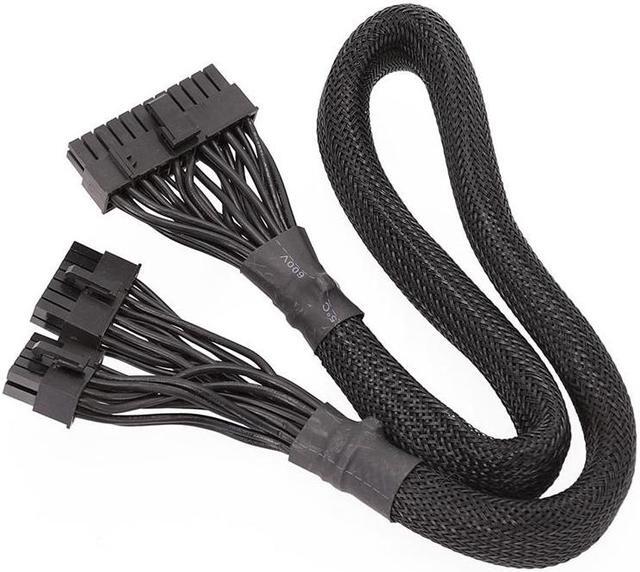 Alt view image 5 of 6 - 14+10Pin to 24 Pin ATX Power Supply Cable 20+4 Pin PC PSU Motherboard Cable for Corsair AX1500I AX1200I AX860I AX760I