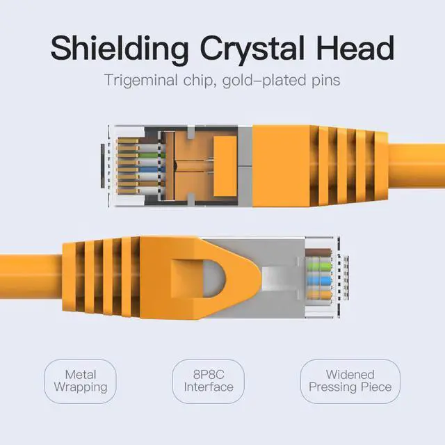 Alt view image 4 of 7 - Ethernet Cable CAT6A 10Gbps RJ 45 Network Cable Lan RJ45 Patch Cord for PS4 Laptop PC PS 4 Router CAT 6A Cable Ethernet(Classic Model 131.23ft)
