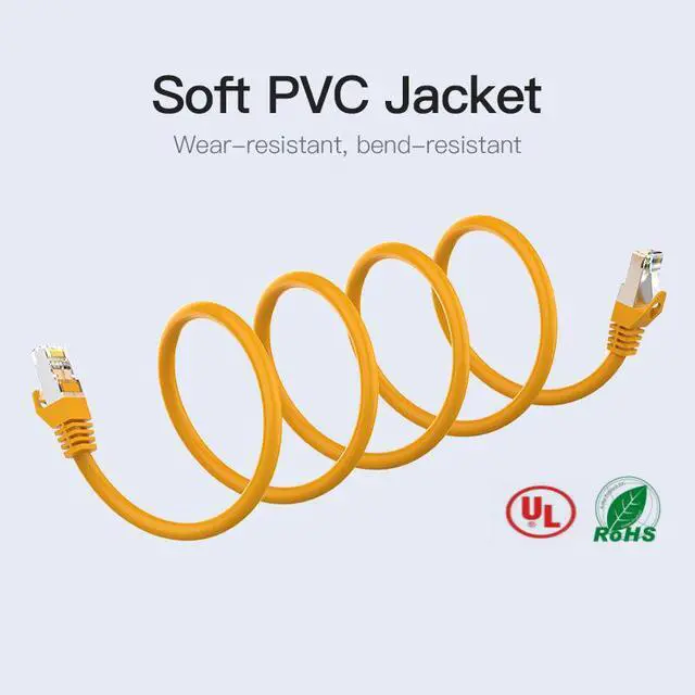 Alt view image 6 of 7 - Ethernet Cable CAT6A 10Gbps RJ 45 Network Cable Lan RJ45 Patch Cord for PS4 Laptop PC PS 4 Router CAT 6A Cable Ethernet(Classic Model 131.23ft)