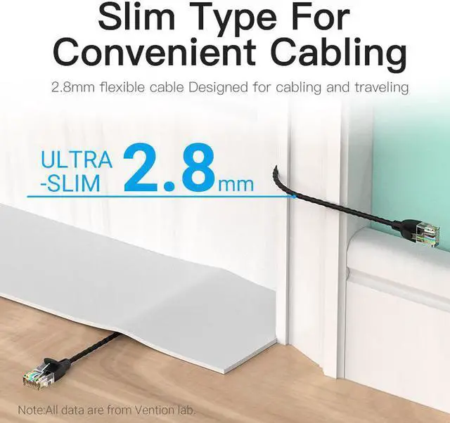 Alt view image 5 of 7 - Ethernet Cable Cat 6 A 10Gbps UTP RJ 45 Slim Ethernet Patch Cable Cat6 A Lan Patch Cord for Modem Cable Ethernet RJ45(6.56ft)